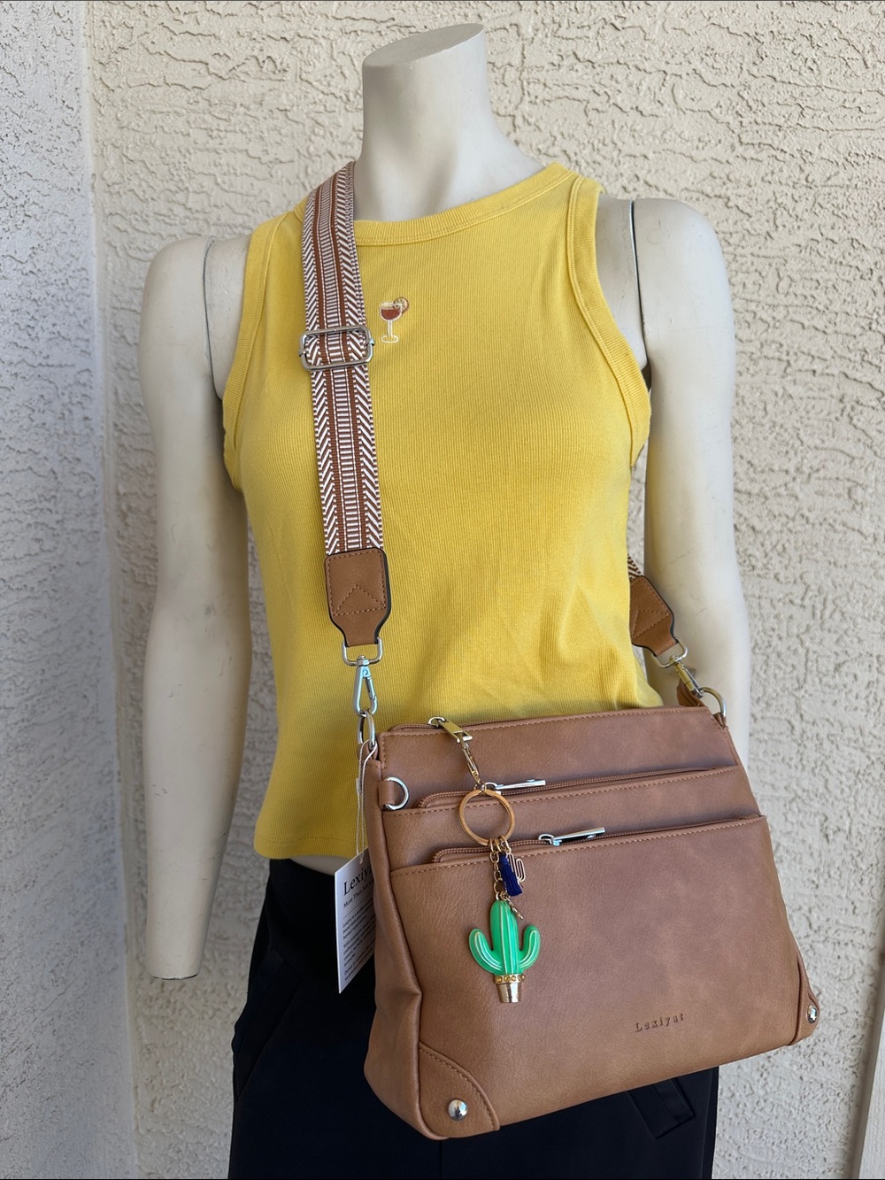 Lexiyat Vegan Leather Crossbody Bag
